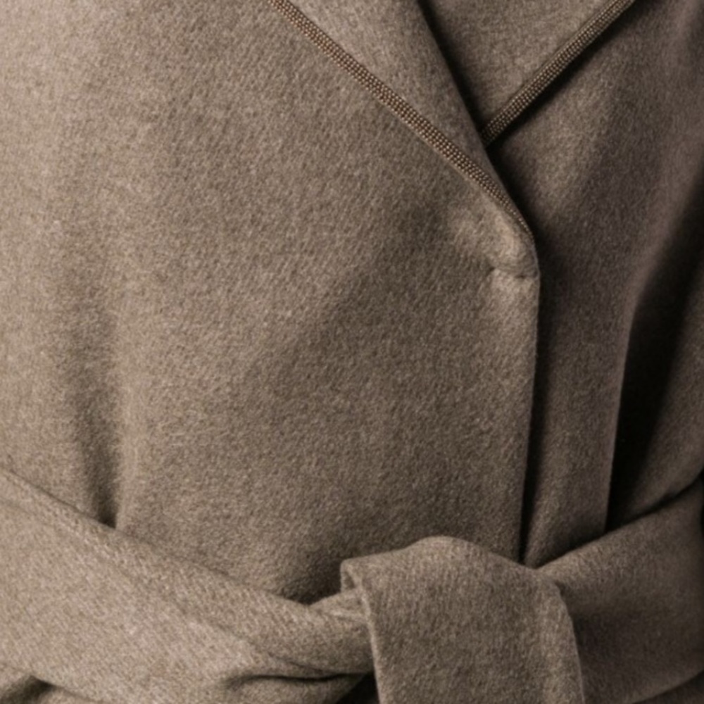 NWOT Brunello Cucinelli 100% Cashmere Wrap Coat - Picture 5 of 8